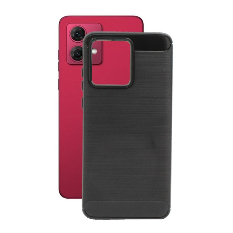 Etui Bumper Carbon LUX na telefon motorola moto g84 5G XT2347 czarne