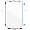 9H SZKŁO hartowane uniwersalne na tablet 7,0" cali 183x110mm