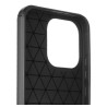 Etui Bumper Carbon Lux na telefon OPPO Reno 15F 5G / Reno 15FS 5G CPH2801 czarne