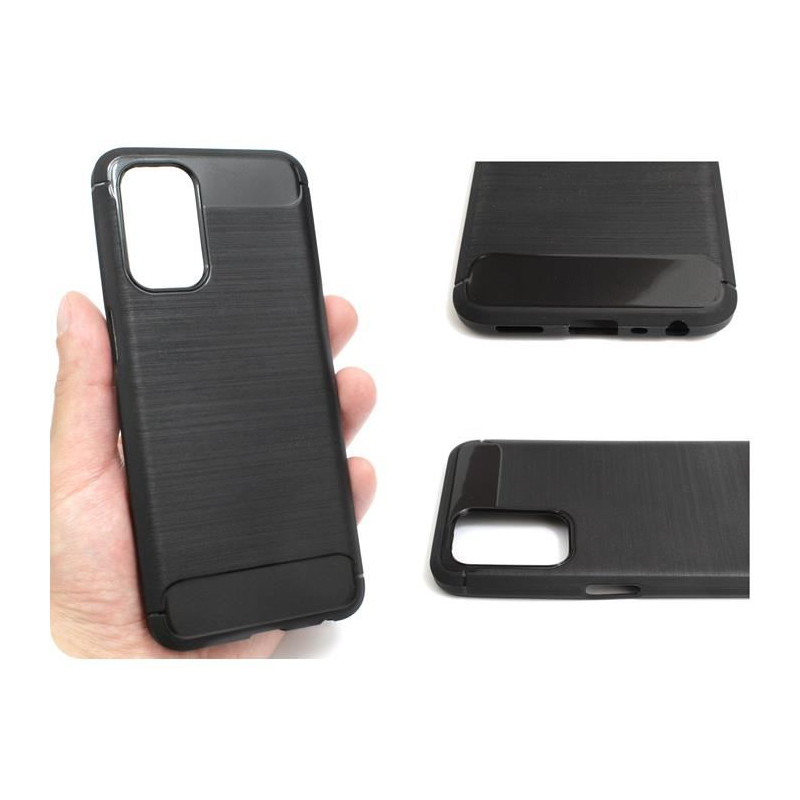 Etui Bumper Carbon LUX na telefon OPPO A54 5G CPH2195 / A74 5G CPH2197 / A93 5G PEHM00 czarne
