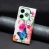 Etui Fancy Diary na telefon Infinix HOT 40i X6528B / Smart 8 X6525 motyle