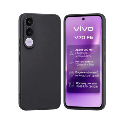 Etui Jelly Case na telefon Vivo V70 FE 5G V2550 czarne MATT