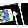 Kabel PC 3w1 iPhone Lightning - micro USB - USB-C REMAX LESU przewód biały