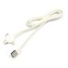 Kabel PC 3w1 iPhone Lightning - micro USB - USB-C REMAX LESU przewód biały