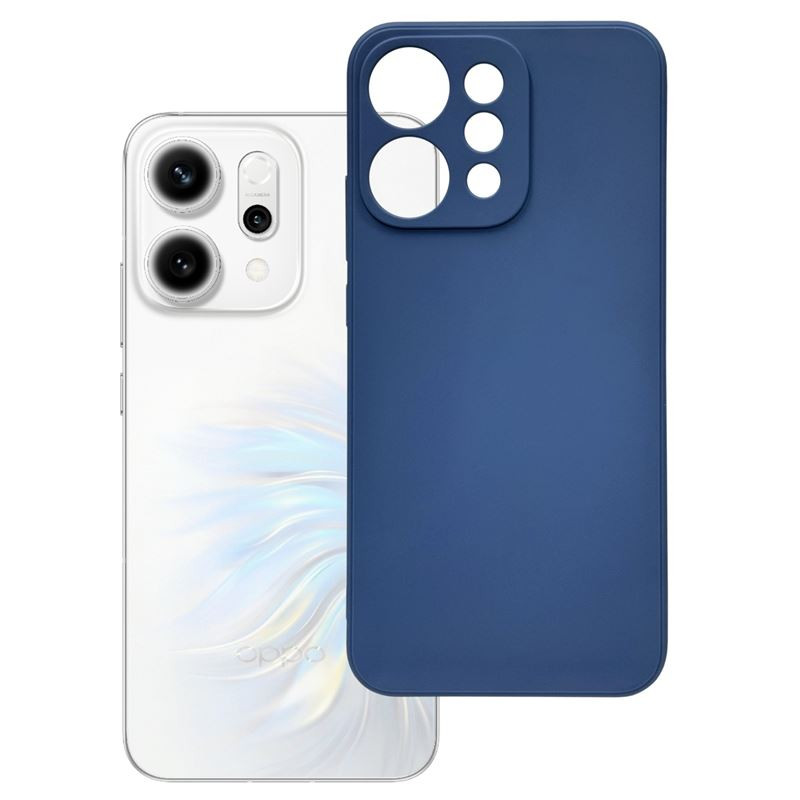 Etui Jelly Case na telefon OPPO Reno 14 5G granatowe matowe