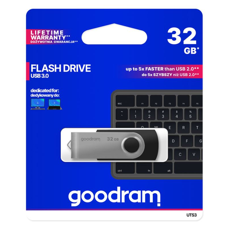 Pendrive GOODRAM 32 GB USB 3.0 TWISTER UTS3