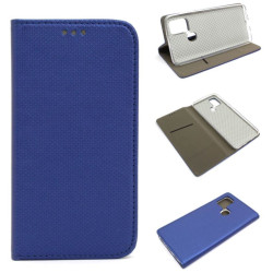 Etui Smart Magnet na telefon Samsung Galaxy A21s A217 granatowe