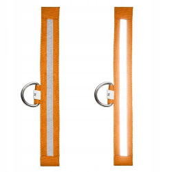 Obroża LED pomarańczowa S 34-42cm - widoczność po zmroku