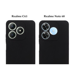Etui Jelly Case na telefon Realme C63 / Note 60 czarne matowe