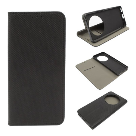 Etui Smart Magnet na telefon Honor Magic 6 Lite 5G ALI-NX3 / X50 5G ALI-AN00 / X9b 5G ALI-NX1 czarne