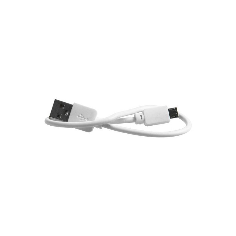 Kabel USB - Micro USB microUSB do powerbanka przewód do ładowania 20cm BIAŁY
