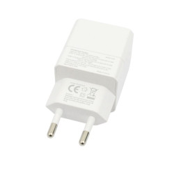 Ładowarka sieciowa U63 USB TYP C USB-C x 2 PD Power Delivery 35W QC Quick Charge 3.0 GaN biała Reverse