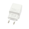 Ładowarka sieciowa U63 USB TYP C USB-C x 2 PD Power Delivery 35W QC Quick Charge 3.0 GaN biała Reverse