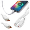 Kabel USB-C na USB-C PD 240W 5A 1m biały do szybkiego ładowania