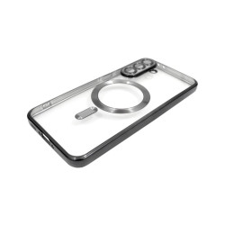 Etui Chrome MagSafe na telefon Samsung Galaxy A56 5G A566 czarne