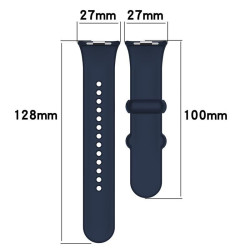 Pasek Silikonowy / Opaska do smartwatch Xiaomi SmartBand 8 Pro / Smart Mi Band 8 Pro / Redmi Watch 4 granatowy