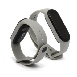 Opaska / pasek do smartband Xiaomi Mi Band 5 / 6 / 6 NFC / 7 szara