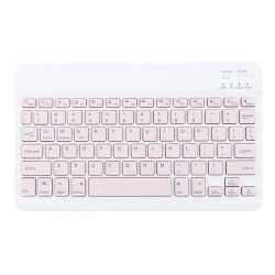 Klawiatura bluetooth UNIWERSALNA do tabletu biało-różowa