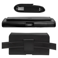 Etui Kabura skórzana A2E CRAZY 3D XXXL na telefon do paska czarna