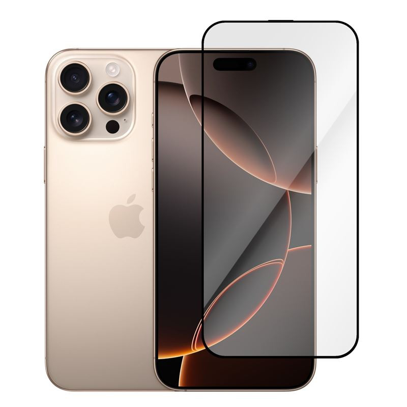 9D SZKŁO hartowane na telefon Apple iPhone 16 Pro Max A3296 / iPhone 17 Pro Max A3526 FULL GLUE