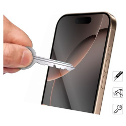 9D SZKŁO hartowane na telefon Apple iPhone 16 Pro Max A3296 / iPhone 17 Pro Max A3526 FULL GLUE