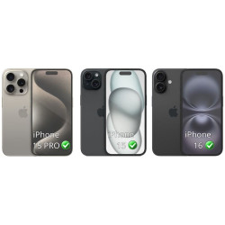 9H SZKŁO hartowane na telefon Apple iPhone 15 A3090 / 15 Pro A3102 / 16 A3287 FULL 5D