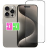 9H SZKŁO hartowane na telefon Apple iPhone 15 A3090 / 15 Pro A3102 / 16 A3287 FULL 5D