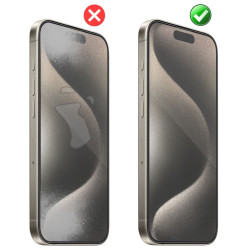 9H SZKŁO hartowane na telefon Apple iPhone 15 A3090 / 15 Pro A3102 / 16 A3287 FULL 5D
