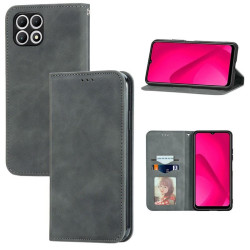 Etui Smart Retro na telefon T-Mobile T Phone 2 5G / REVVL 7 5G szare