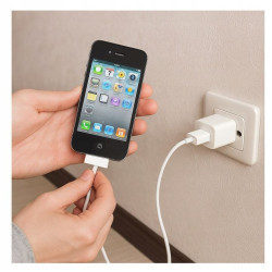 Kabel USB - 30-pin do telefonu Apple iPhone 3G 3GS 4 4S / tabletu iPad 1 2 3 przewód do ładowania / ładowarka biały 1m