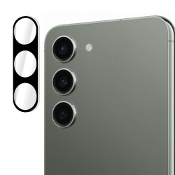 9H SZKŁO hartowane na telefon Samsung Galaxy S23 S911 / 23+ S916 tylny aparat 3D czarne