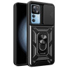 Etui pancerne CamShield Ring na telefon Xiaomi 12T 5G / 12T Pro 5G czarne