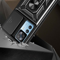 Etui pancerne CamShield Ring na telefon Xiaomi 12T 5G / 12T Pro 5G czarne