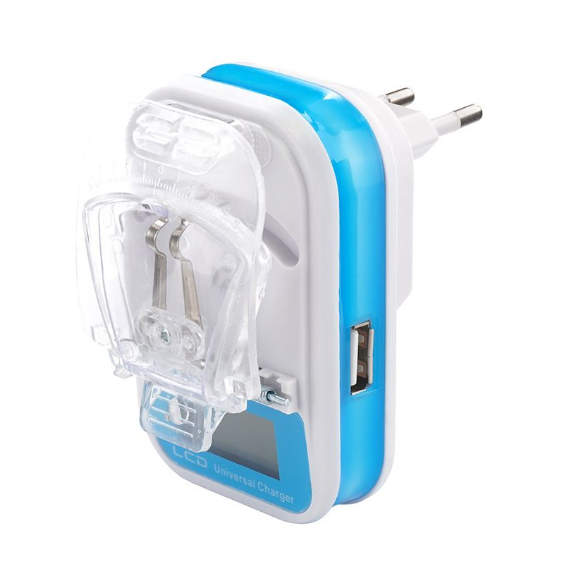 Ładowarka uniwersalna do baterii z LCD i USB