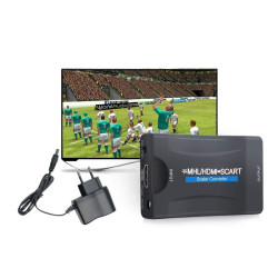 Adapter HDMI na SCART - konwerter Full HD z MHL | Kup teraz