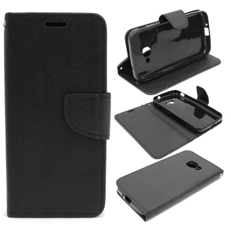 Etui Fancy Diary na telefon Samsung Galaxy XCover 4 G390 / 4s G398 czarne