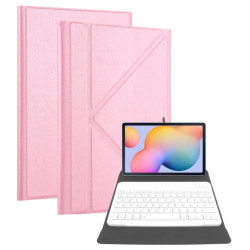 Etui z klawiaturą do tabletu 10 cali uniwersalne / T-Mobile T Tablet 5G różowe, etui na tablet 10 cali z klawiaturą, etui z klaw