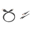 Ładowarka sieciowa do telefonu USB 12W 2,4A z kablem USB-C Quick Charge 3.0 SZYBKIE ŁADOWANIE czarna