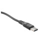 Ładowarka sieciowa do telefonu USB 12W 2,4A z kablem USB-C Quick Charge 3.0 SZYBKIE ŁADOWANIE czarna