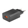 Ładowarka sieciowa do telefonu USB 12W 2,4A z kablem USB-C Quick Charge 3.0 SZYBKIE ŁADOWANIE czarna
