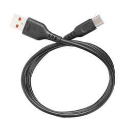 Ładowarka sieciowa do telefonu USB 12W 2,4A z kablem USB-C Quick Charge 3.0 SZYBKIE ŁADOWANIE czarna