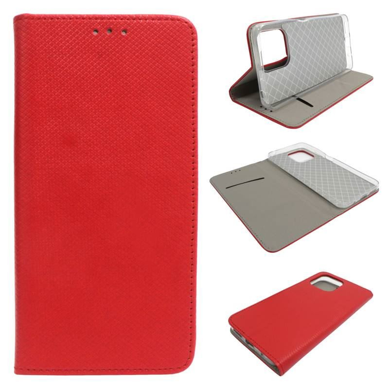 Etui Smart Magnet na telefon motorola moto g17 4G / g17 power 4G / g15 4G / g15 power 4G / g05 4G / e15 4G czerwone