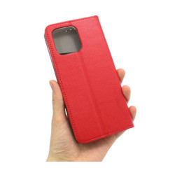 Etui Smart Magnet na telefon motorola moto g17 4G / g17 power 4G / g15 4G / g15 power 4G / g05 4G / e15 4G czerwone