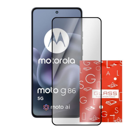 9H SZKŁO hartowane na telefon motorola moto g86 5G XT2527-2 / moto g86 power 5G XT2527-7 FULL 6D CF