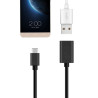Adapter przejściówka USB Typ C USB-C HOST / USB USB-A na kablu OTG czarny