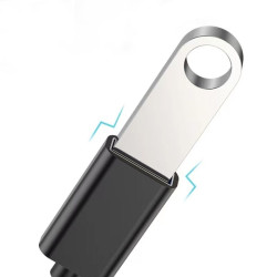 Adapter przejściówka USB Typ C USB-C HOST / USB USB-A na kablu OTG czarny
