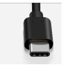 Adapter przejściówka USB Typ C USB-C HOST / USB USB-A na kablu OTG czarny