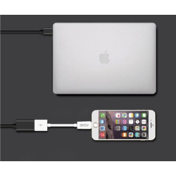 Adapter przejściówka USB Typ C USB-C HOST / USB USB-A na kablu OTG czarny