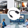 Adapter przejściówka USB Typ C USB-C HOST / USB USB-A na kablu OTG czarny