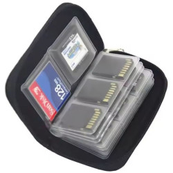 ETUI / ORGANIZER NA KARTY PAMIĘCI SD / microSD / CF Compact Flash czarne
